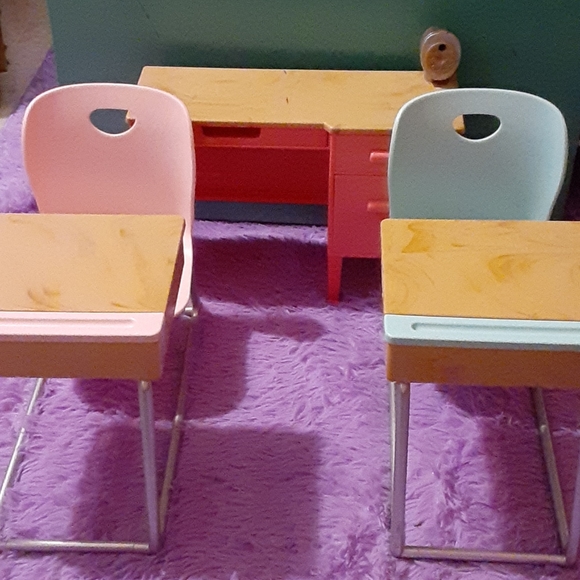 Our Generation 18 inch girl doll school desk set